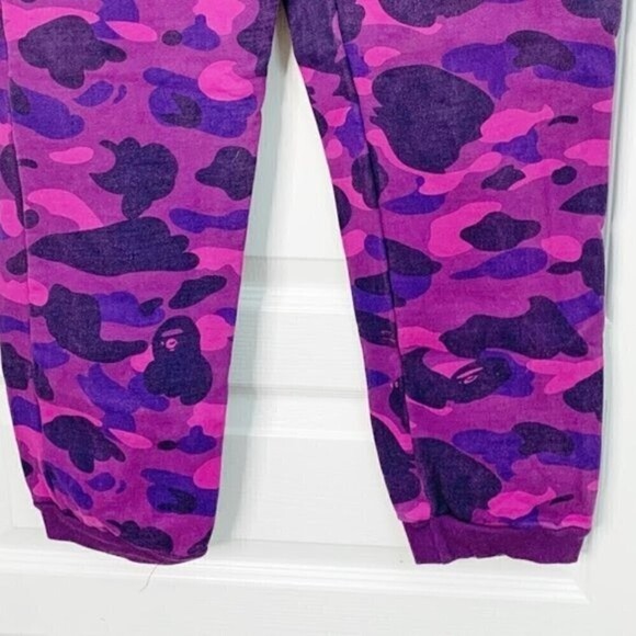 Bape A Bathing World Gone Mad Ape Camouflage Shark Pull On Athleisure Sweatpants - Picture 4 of 13